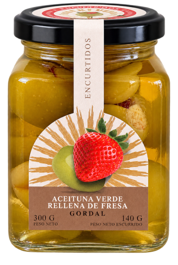 Aceituna Verde Gordal Rellena de Fresa