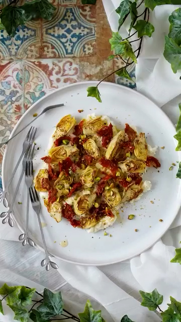 Alcachofas con mozarella