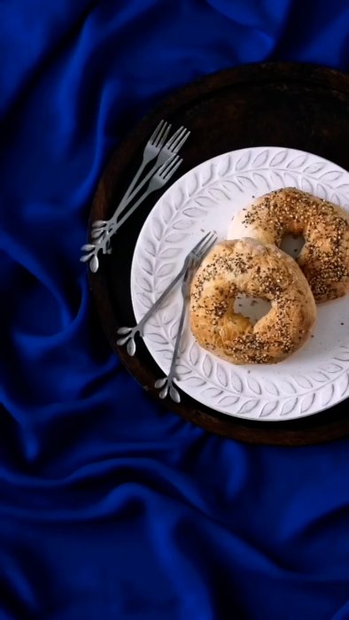 Bagels en freidora de aire