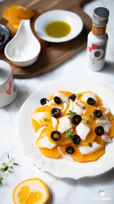 Ensalada de bacalao y naranja