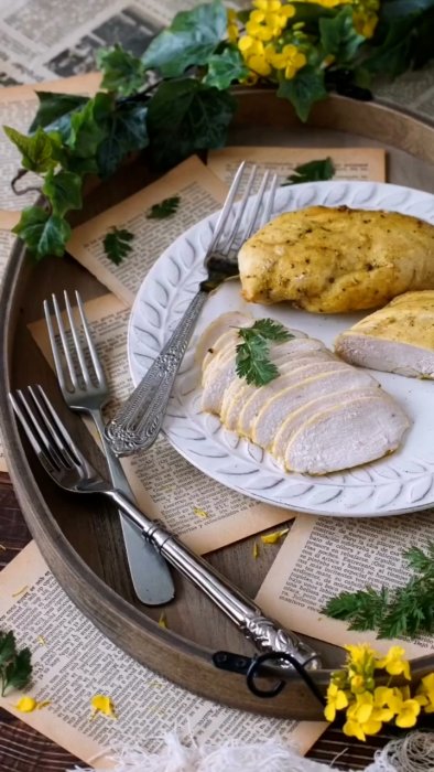 Fiambre de pollo al curry