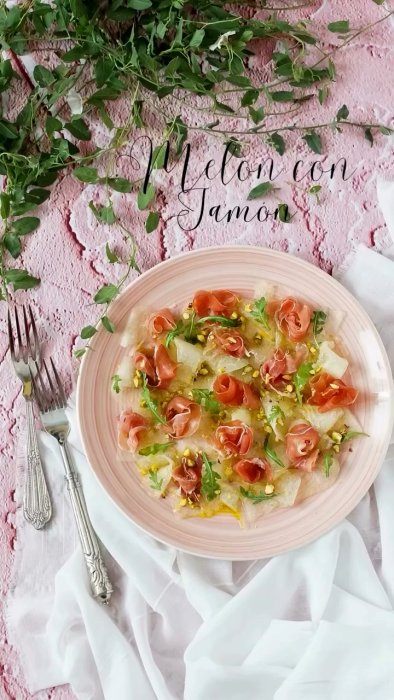 Melón con jamón
