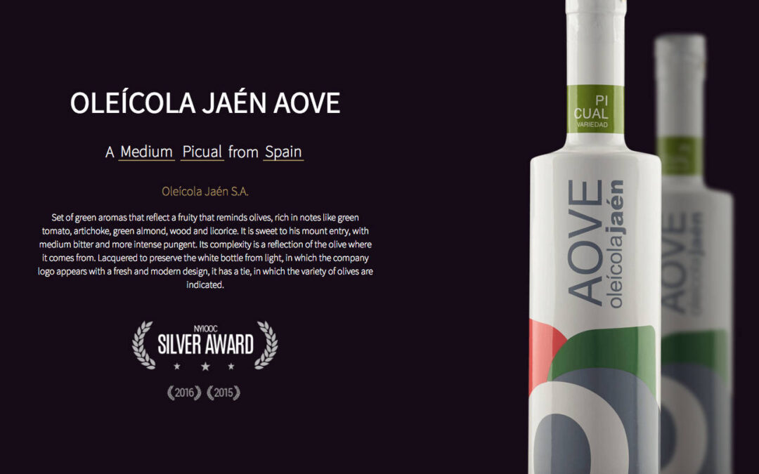 Oleícola Jaén AOVE premiado en Estados Unidos