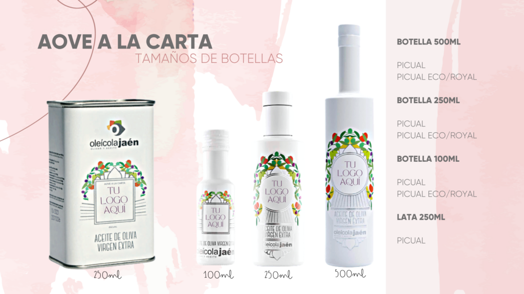 Aceite de Oliva Virgen Extra personalizado para Bodas, Comuniones, Bautizos & Eventos