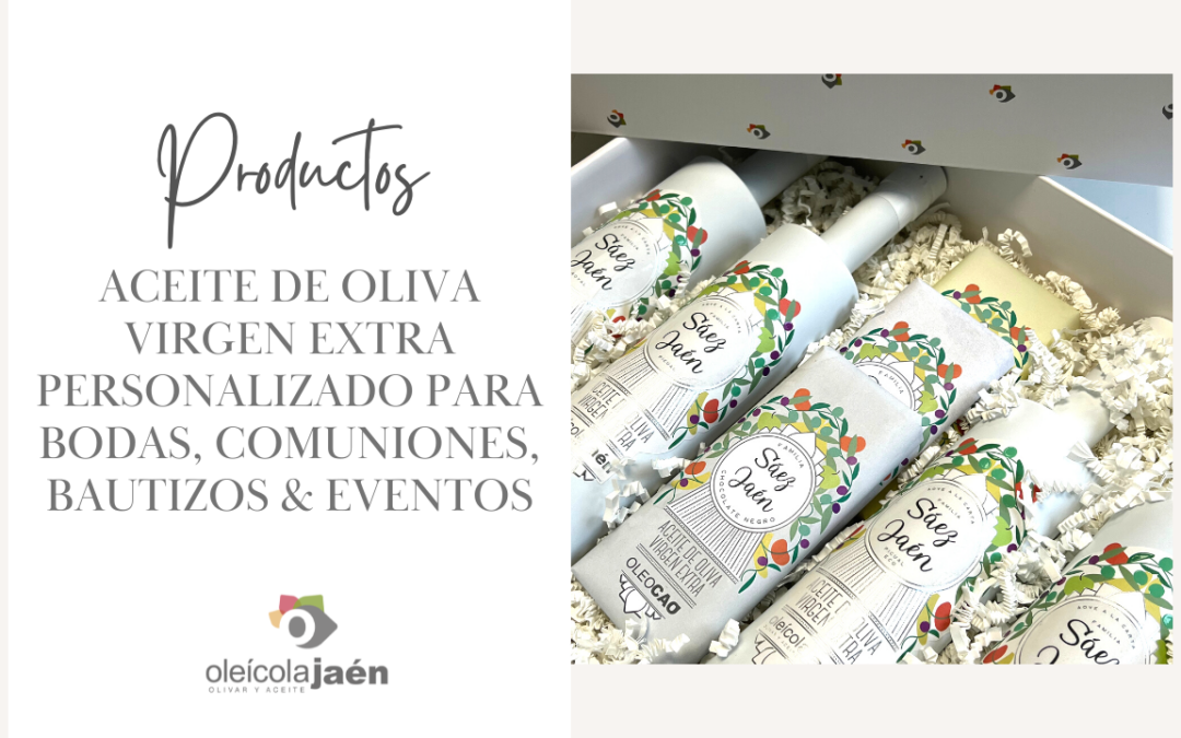 Aceite de Oliva Virgen Extra personalizado para Bodas, Comuniones, Bautizos & Eventos