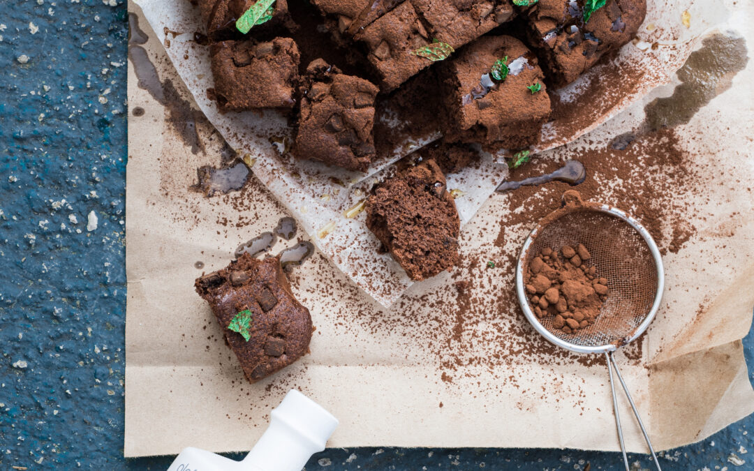 Brownie de chocolate y menta – aove coupage