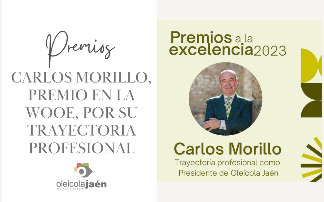CARLOS MORILLO, premiado por su trayectoria profesional