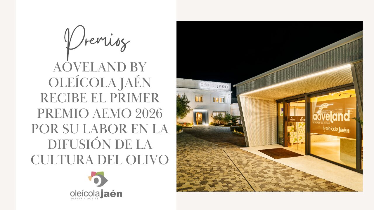 AOVEland by Oleícola Jaén recibe el Primer Premio AEMO 2026 por su labor en la difusión de la cultura del olivo